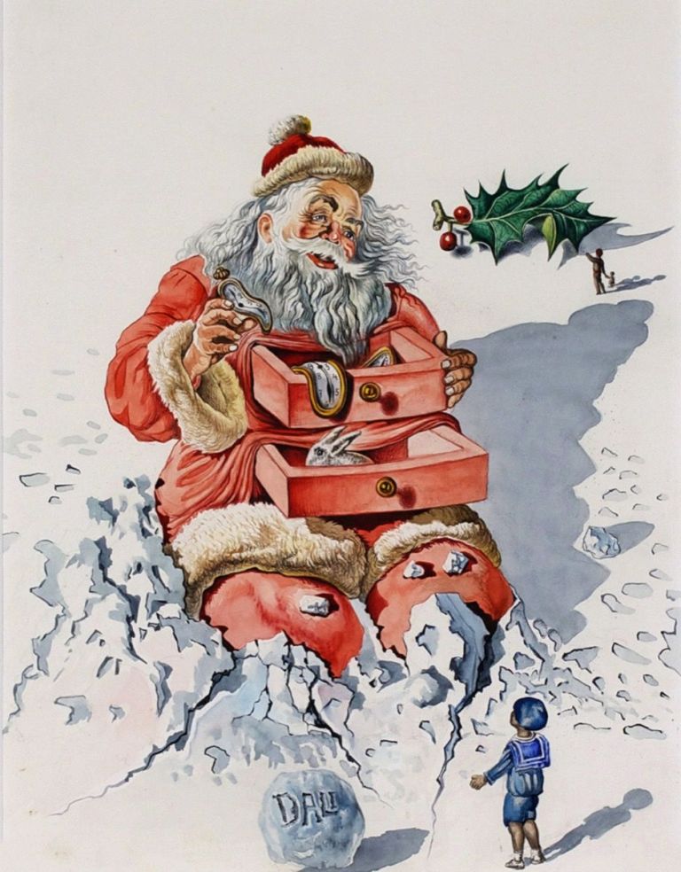 Затерянные рождественские открытки Сальвадора Дали. ВИДЕО