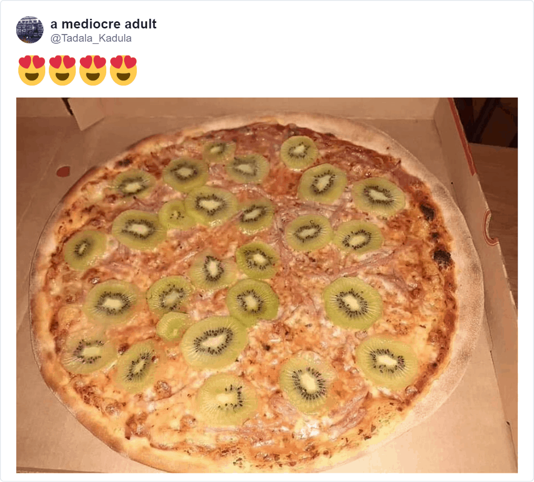 «Это преступление против человечества»: швед создал пиццу, которую ненавидят почти все — он добавил туда киви