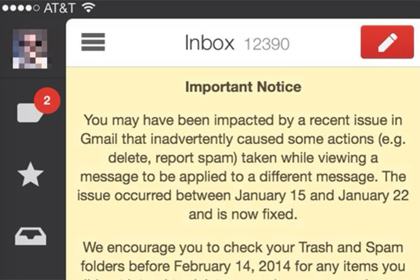 Пользователям Gmail посоветовали поискать важные письма в «Спаме»