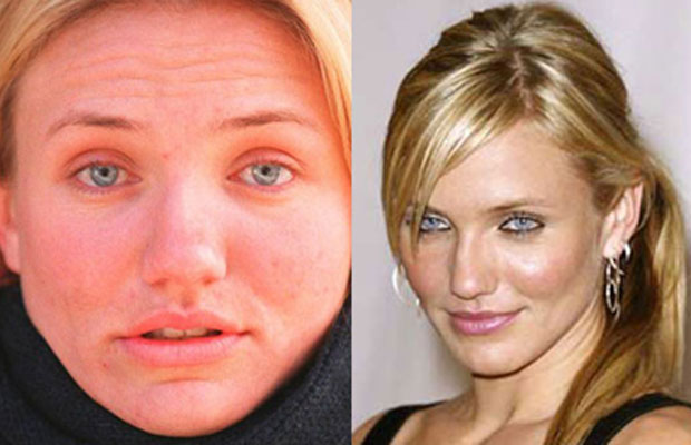 20 шокирующих фотографий самых популярных знаменитостей без макияжа