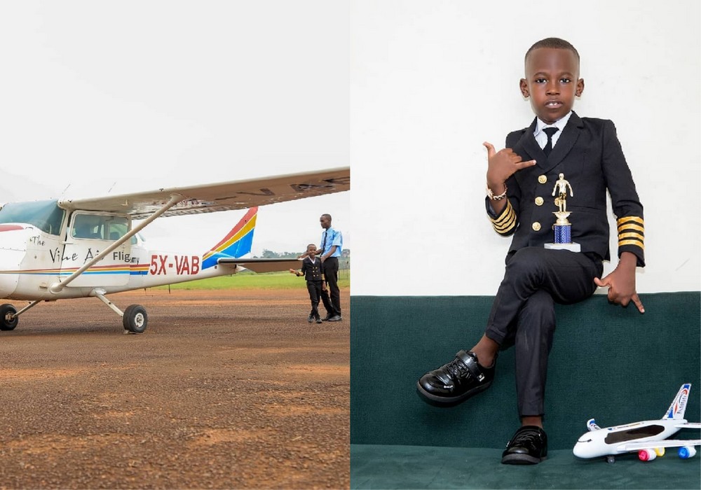 Семилетний мальчик-пилот из Уганды