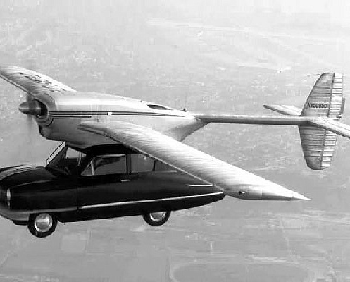 Краткая история летающих автомобилей в фотографиях