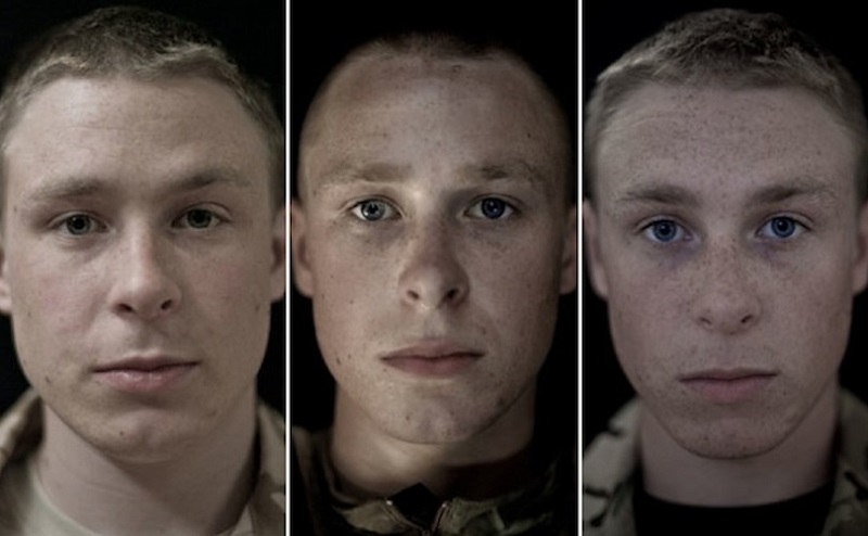 Уникальные фотографии солдат до и после войны