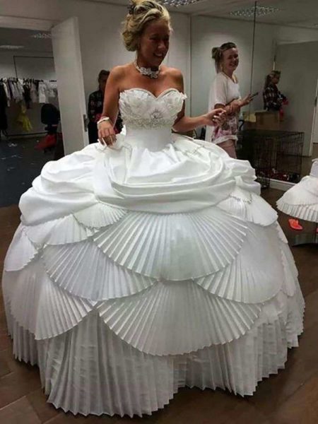 Свадебное платье-зефирка