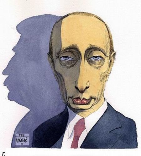 Лучшие карикатуры на Путина