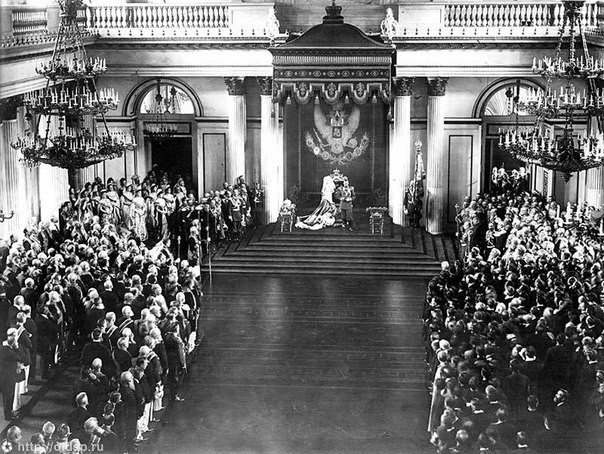 Выступление Николая II перед депутатами государственной думы, 1906 год. ФОТО