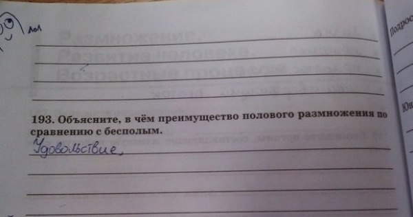 Гениальные ответы детей на контрольных работах: школьные приколы