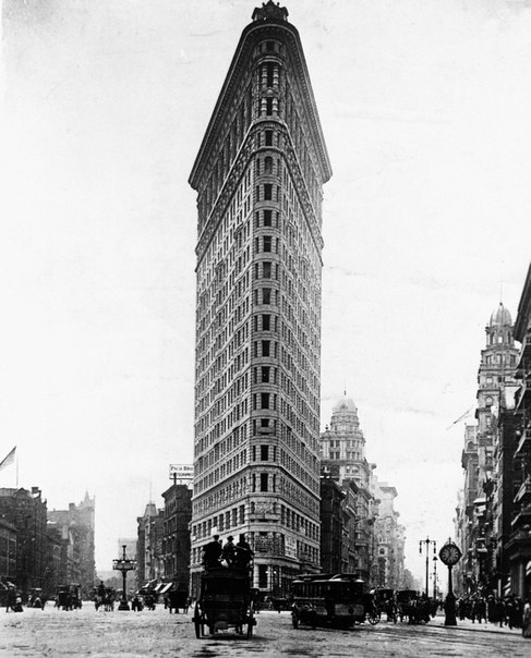 Первый небоскрёб в Нью-Йорке, 1910 год. ФОТО