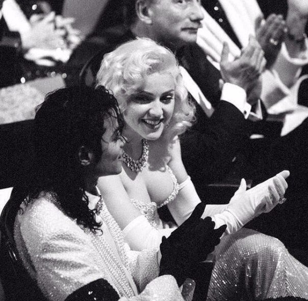 Майкл Джексон и Мадонна на вручении премии "Оскар", 1991 г. Фото
