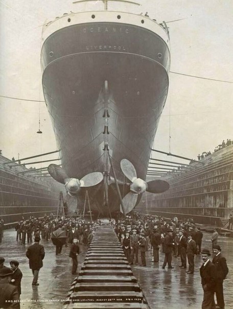 "Океаник" - предшественник "Титаника", 1899 г. Фото