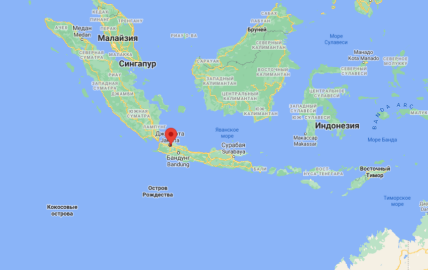 Джакарта на карте