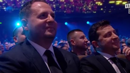 Ермак и Зеленский на новогоднем шоу