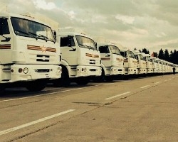 Из Подмосковья выехали 280 грузовиков с гуманитарной помощью