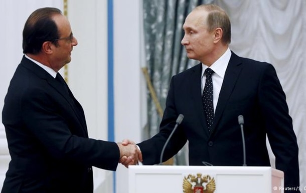 Олланд и Путин договорились координировать авиаудары по ИГИЛ