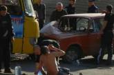 Маршрутка с пассажирами смяла автомобиль в Одессе. ФОТО