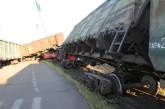 В Николаевском морпорту столкнулись два железнодорожных состава ФОТО