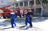 В Очакове в ходе учений спасатели тренировались ликвидировать чрезвычайные ситуации
