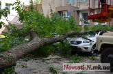 В центре Николаева спасатели освобождали автомобили из-под упавшего дерева