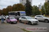 В Николаеве столкнулись  рейсовый автобус и новенький «БМВ»