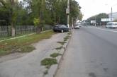 В Николаеве, у дома № 13, DAEWOO протаранил столб: водитель в больнице