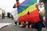 В столице протестовали против гомосексуальной пропаганды под видом киноискусства
