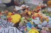«Злые украинки» забросали Банковую мягкими игрушками