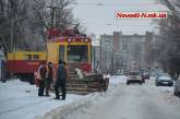 В Николаеве вагон-снегоочиститель сошел с рельсов