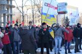 Активисты николаевского «майдана» столкнулись с защитниками обладминистрации — пока только словесно. ВИДЕО