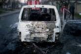 В Николаеве из-за короткого замыкания сгорел микроавтобус