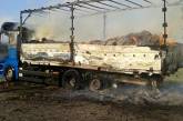 В Николаевской области на трассе загорелся грузовик. ФОТО