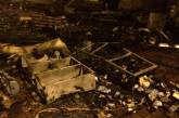 На Михайловской площади сожгли палатки, оставшиеся после Майдана ФОТО. ВИДЕО