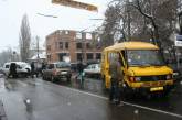 В центре Николаева «Citroen» протаранил маршрутку, полную людей