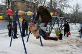 В день выборов в Николаеве была открыта новая детская площадка
