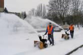 В помощь пешеходам: в Николаеве тротуары расчищают с помощью ручных автоуборщиков снега
