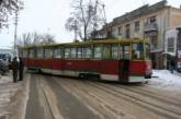 В центре Николаева сошел с рельс трамвай