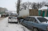 В Николаеве на улице Кирова столкнулись сразу 5 машин