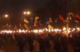 В Киеве началось факельное шествие в честь Степана Бандеры