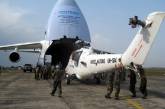 В николаевском аэропорту приземлился Ан-124-100 "Руслан" с тремя МИ-24 миротворческого контингента в Либерии  на борту (ФОТО)