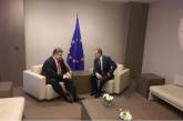 В Брюсселе началась встреча Порошенко с главой Совета ЕС Туском