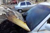 В Николаеве из-за короткого замыкания загорелся автомобиль