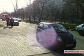 В Николаеве маршрутка на пешеходном переходе врезалась в «легковушку»