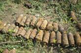 За сутки николаевские спасатели нашли 55 артснарядов, 3 минометные мины времен войны и одну учебную минометную мину