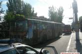 На главной остановке Николаева столкнулись троллейбус и маршрутка