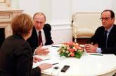 Путин в разговоре с Олланд и Меркель потребовал снять блокаду с Донбасса