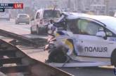 В Киеве пьяный водитель врезался в машину полицейских: шесть человек пострадали. ФОТО
