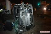  В Николаеве грузовик  «ГАЗ» перевернул легковой автомобиль «Фиат»