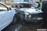 В центре Николаева произошло серьезное ДТП: разбито три автомобиля