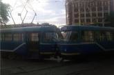 В центре Одессы столкнулись два трамвая (фото)