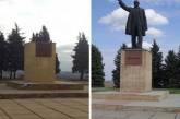 На Харьковщине снесли очередной памятник Ленину. ВИДЕО