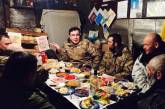 Появилось видео, как Саакашвили отпраздновал Новый год в зоне АТО